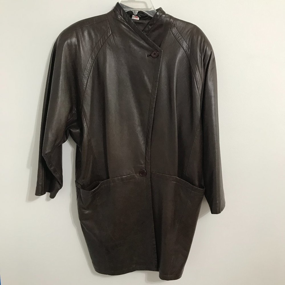 Michael Hoban North Beach Leather Brown Jacket